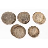 Konvolut 18 Silbermünzen, Deutsches Reich: 6 x 5 Mark: 3