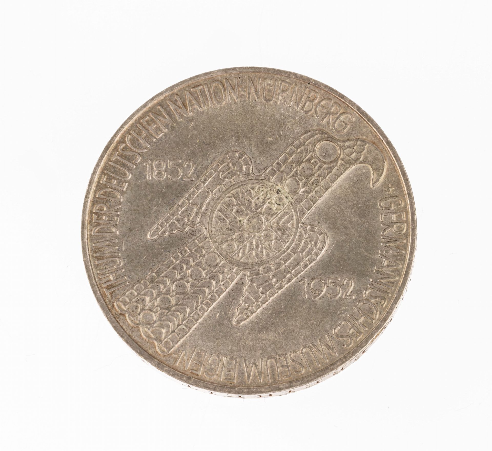 Silbermünze 5 Mark, Deutschland, 1952, Germanisches