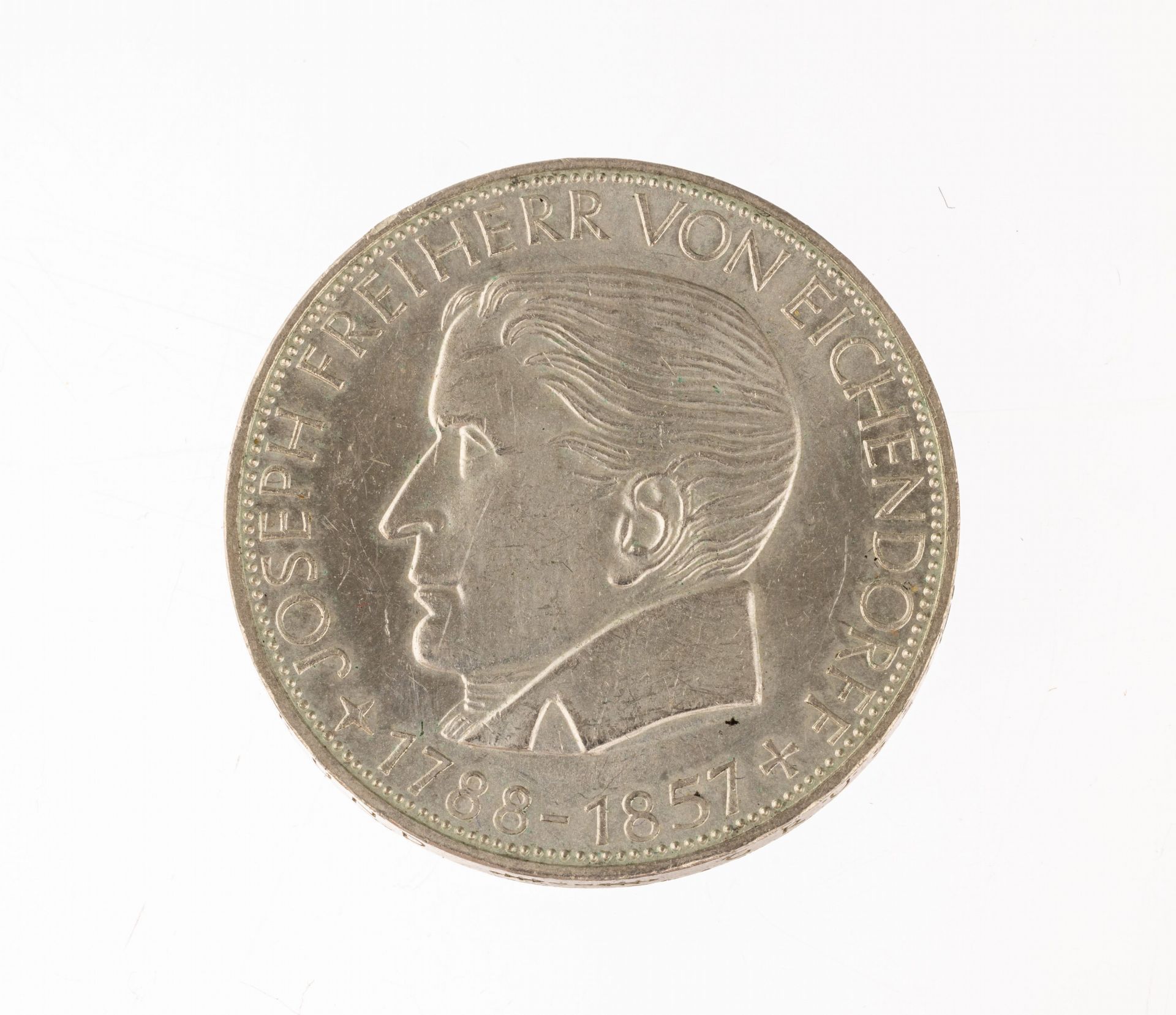 Silbermünze 5 Mark, Deutschland 1957, Freiherr Joseph