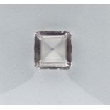 Loser Morganit, 6.09 ct, Treppenschliff, mit