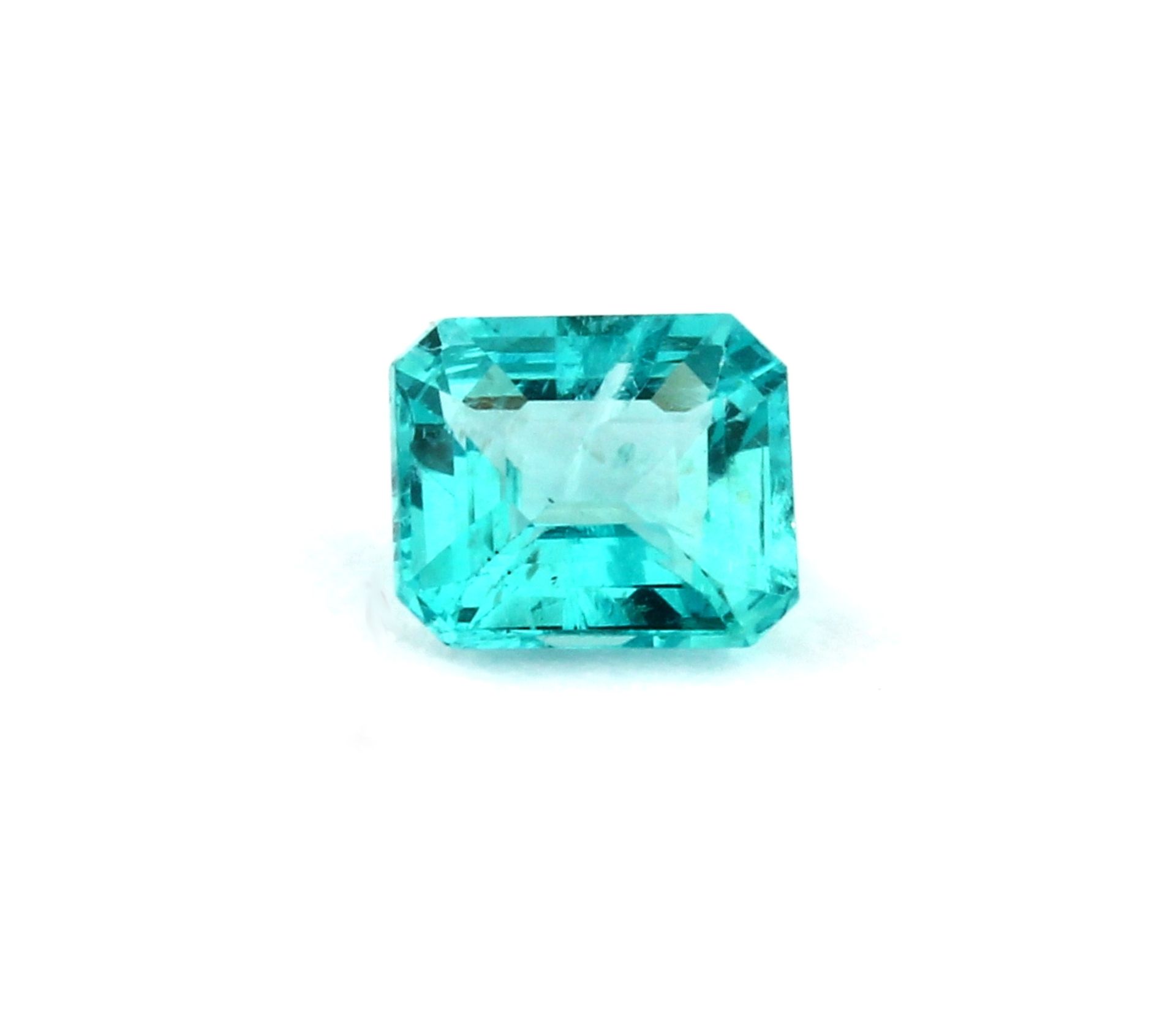 Loser Apatit, 0.72 ct, oktagonaler Treppenschliff, mit