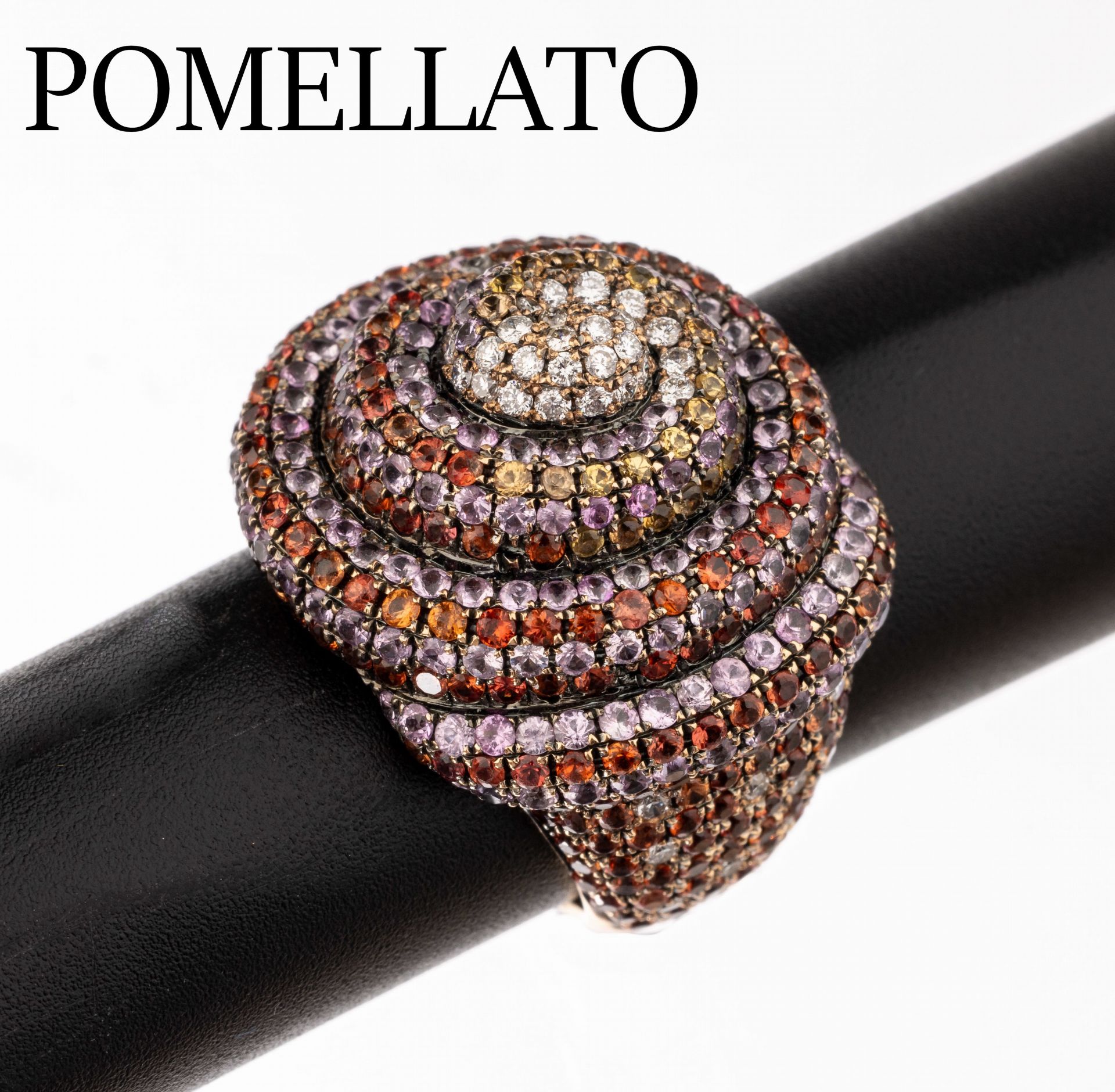 18 kt Gold POMELLATO Saphir-Brillant-Ring,   RoseG