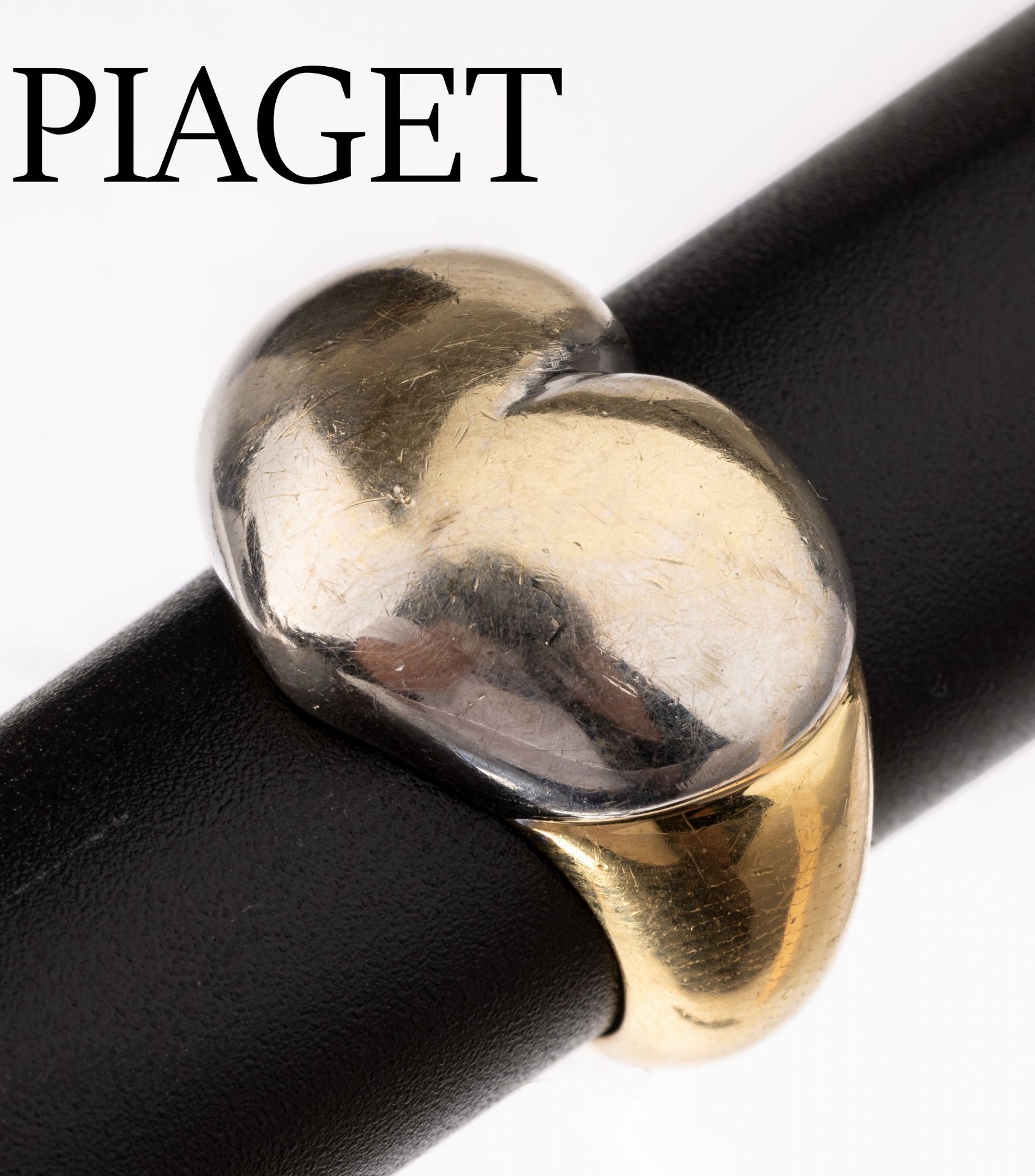 18 kt Gold PIAGET Ring,   GG/WG 750/000, Ringkopf in