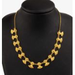 14 kt Gold Collier, GG 585/000 gepr., wohl