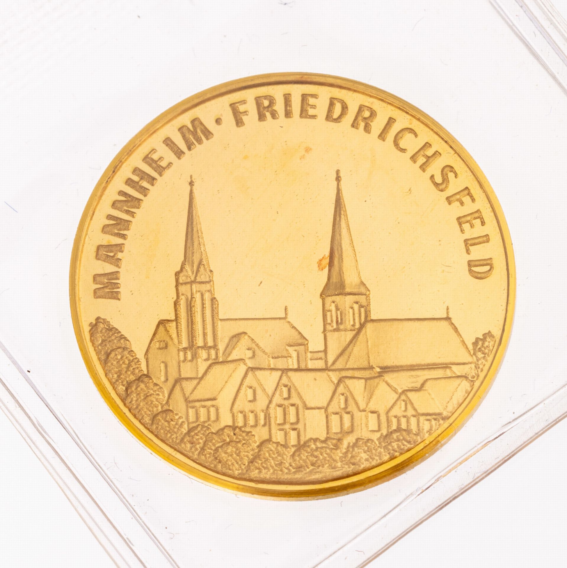 Goldmedaille 'Mannheim Friedrichsfeld',   986er Gold, AV: