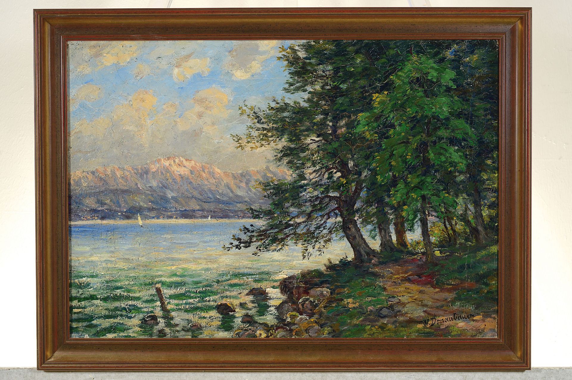 Wilhelm Donaubauer, 1866-1949,  Landschaft am Starnberger - Bild 3 aus 4