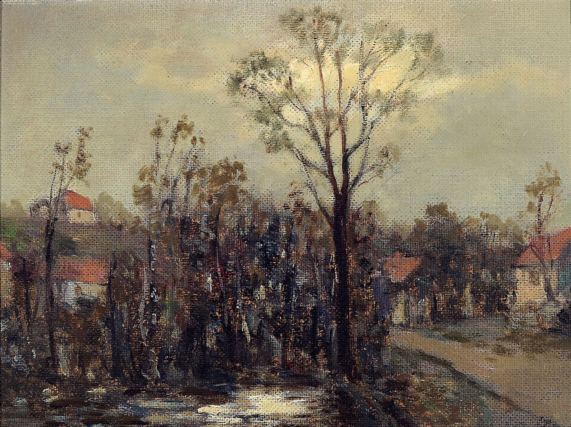 Emil Leonhard Smidt, 1878-1954,  'Mondlandschaft' Berna,