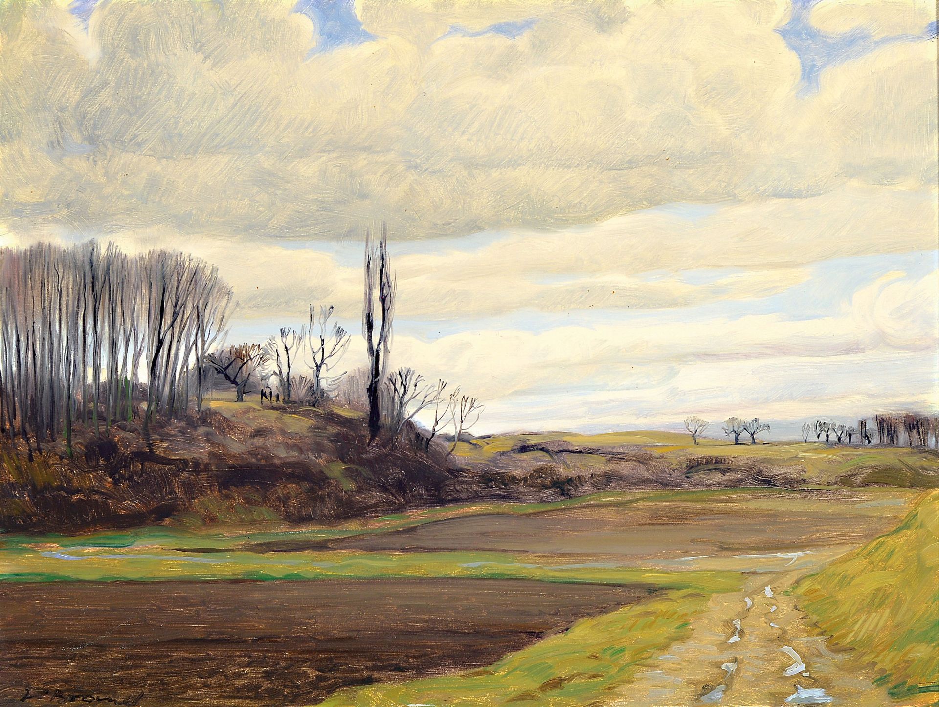 Werner Brand, 1933 Löbau-2021 Hochstadt,  Landschaft in