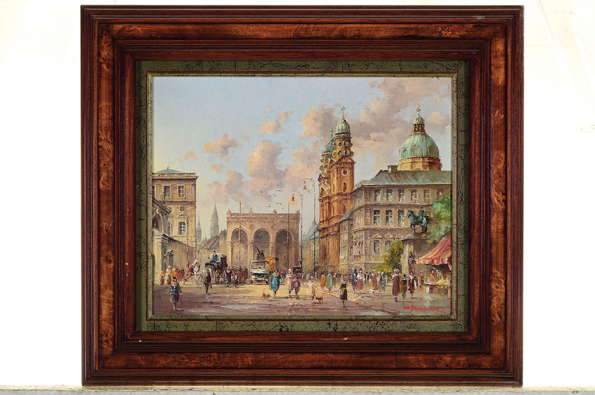 Heinz Scholz, geb. 1925,  Der Odeonsplatz in München, - Bild 3 aus 4