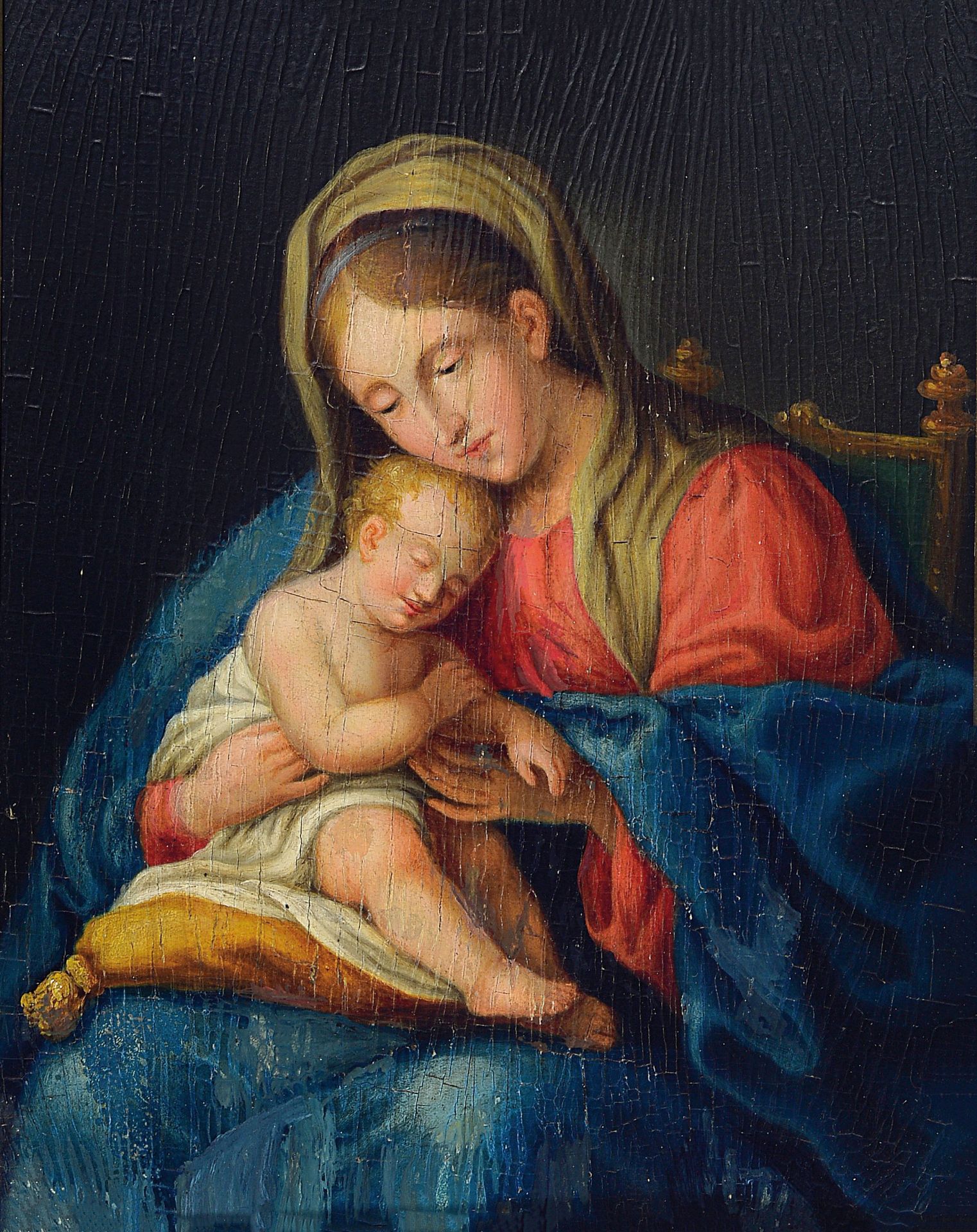 Zuschreibung: Nicolaus Hug, 1771-1852,  Maria mit dem