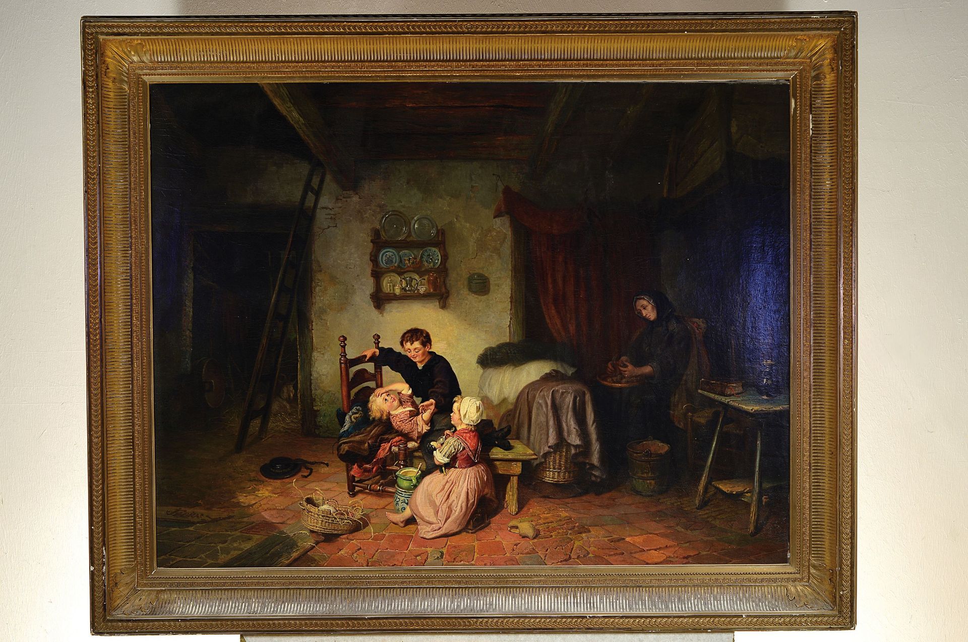 Jan Fabius, 1820 Delft-1889 Amsterdam,  bäuerliches - Bild 3 aus 4