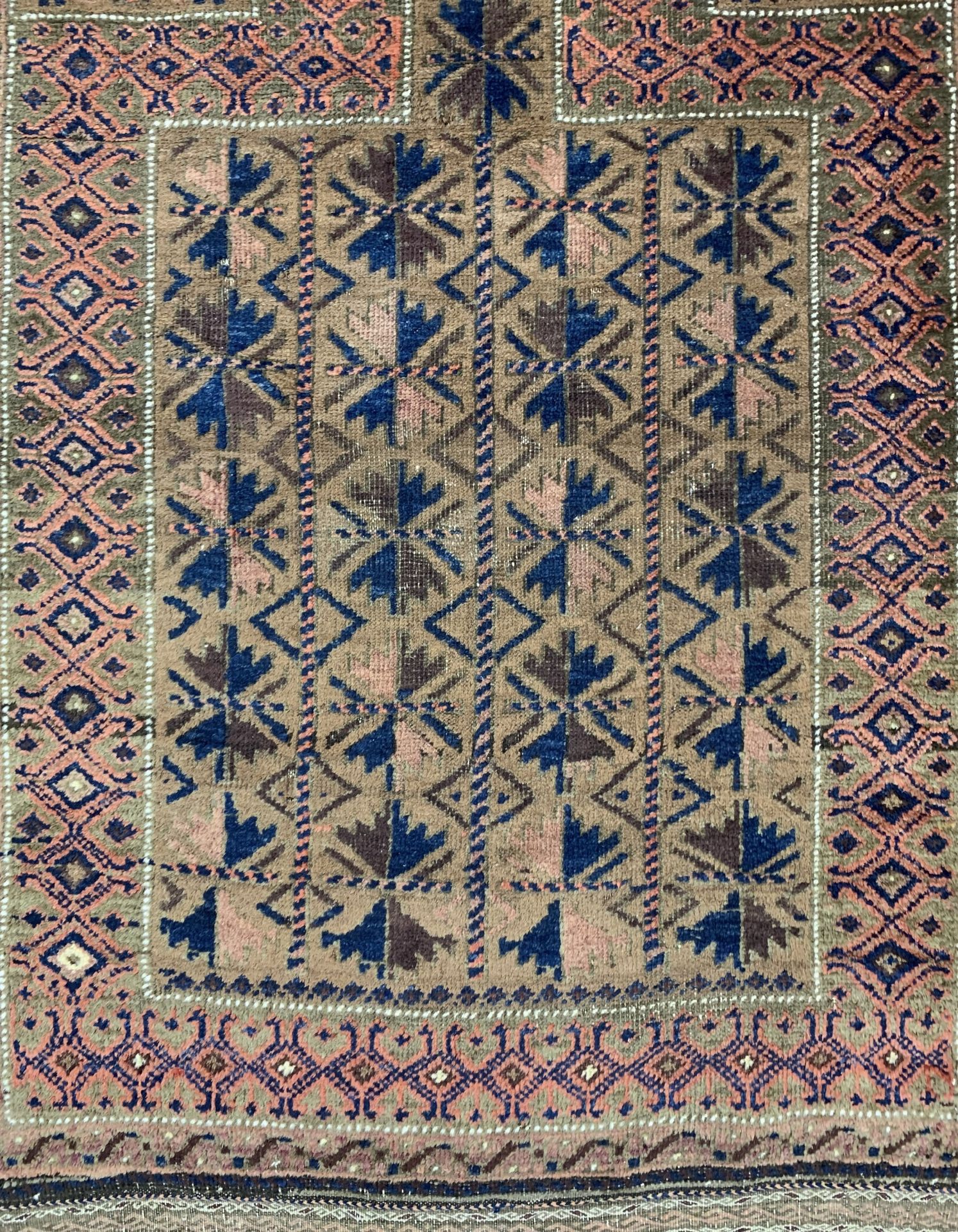 Belutsch Gebetsteppich antik, Persien, 19.Jhd, Wolle auf - Bild 2 aus 5