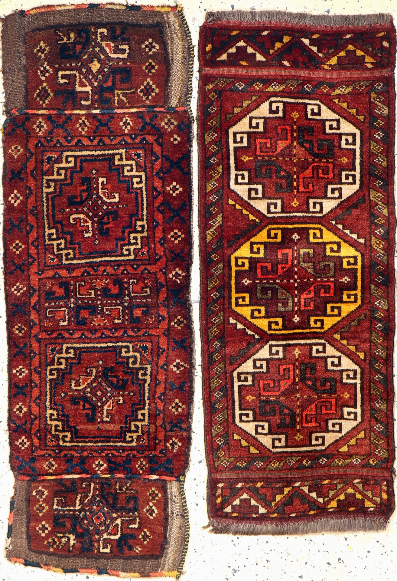 2 lot Ersari Napramatsch antik, Afghanistan, um 1900,
