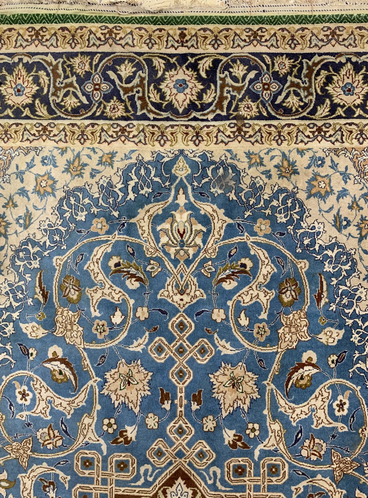 Esfahan fein, Persien, um 1960, Korkwolle auf Seide, ca. - Image 4 of 6