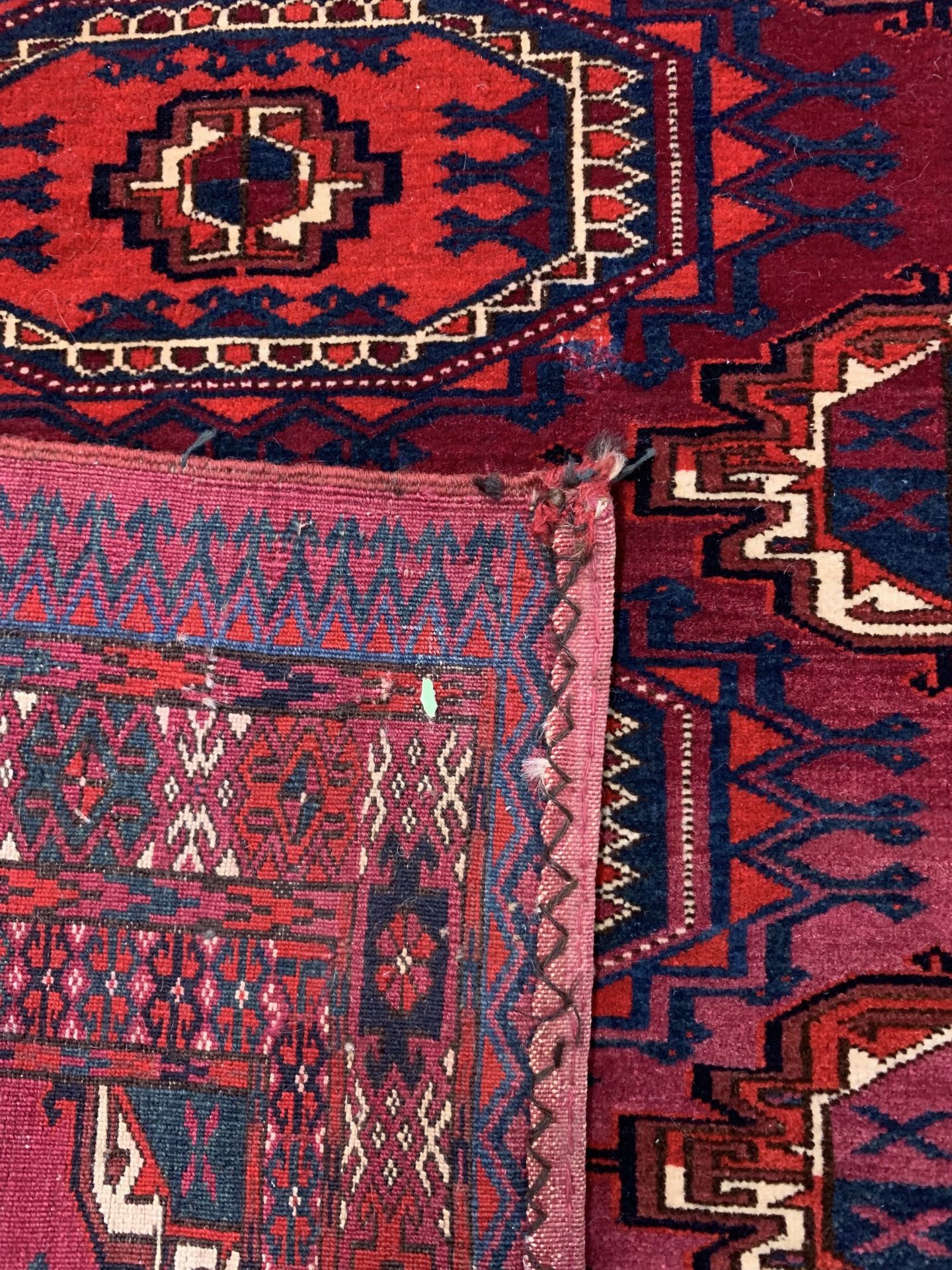 Antiker Tekke Tschowal, Turkmenistan, um 1900, Wolle auf - Image 5 of 5