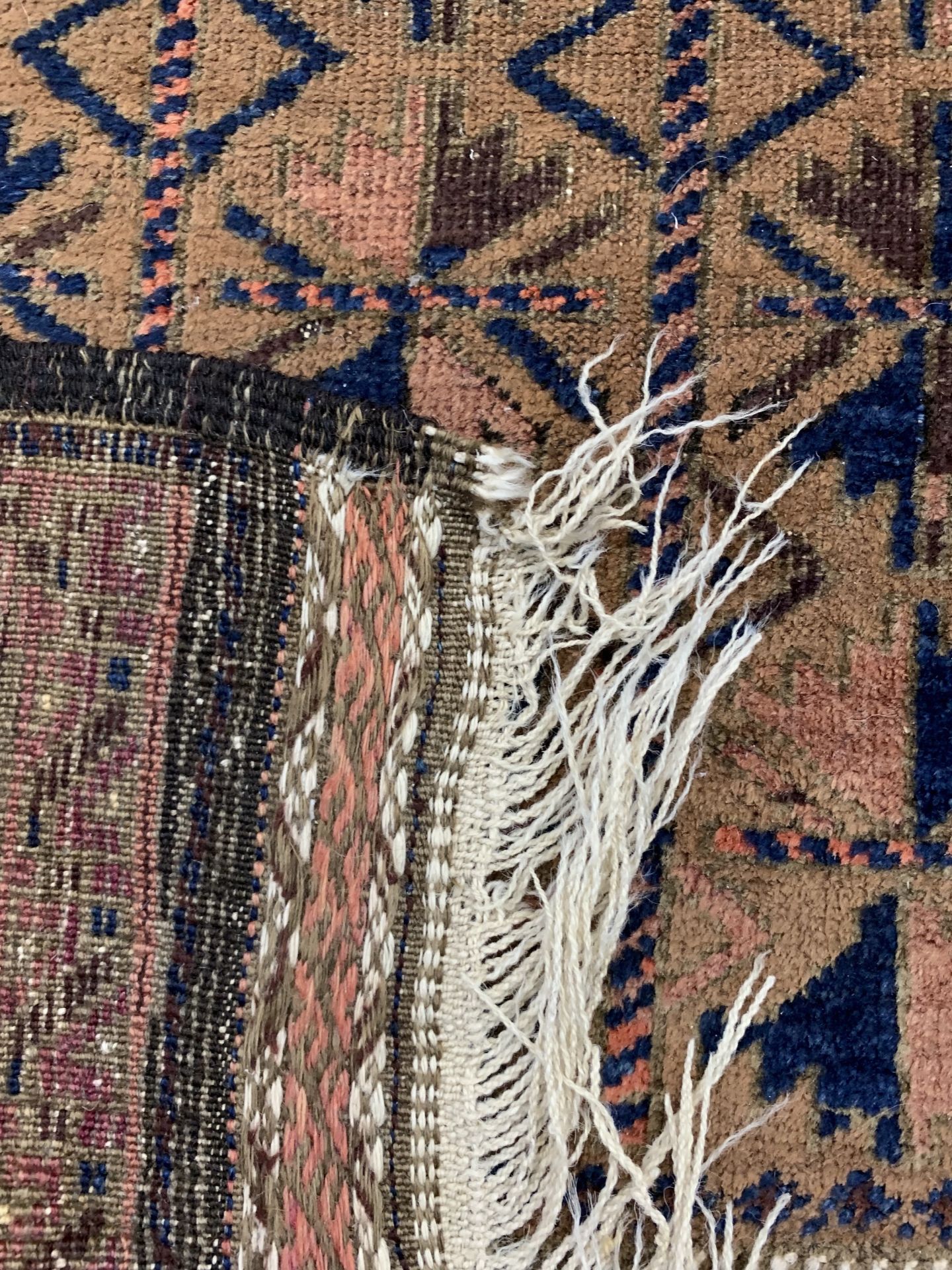 Belutsch Gebetsteppich antik, Persien, 19.Jhd, Wolle auf - Bild 5 aus 5