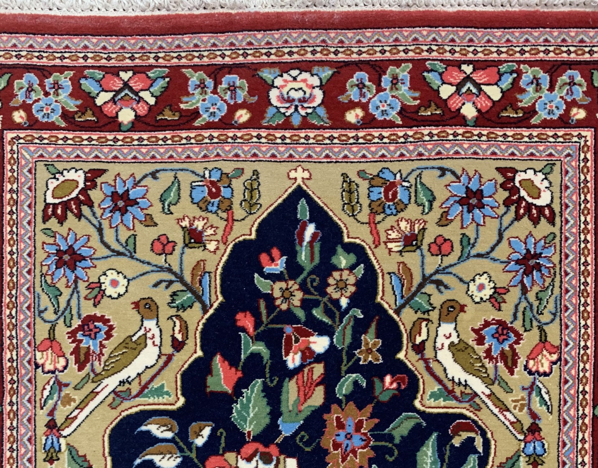 Ghom fein, Persien, ca. 50 Jahre, Korkwolle, ca. 125 x - Bild 3 aus 5