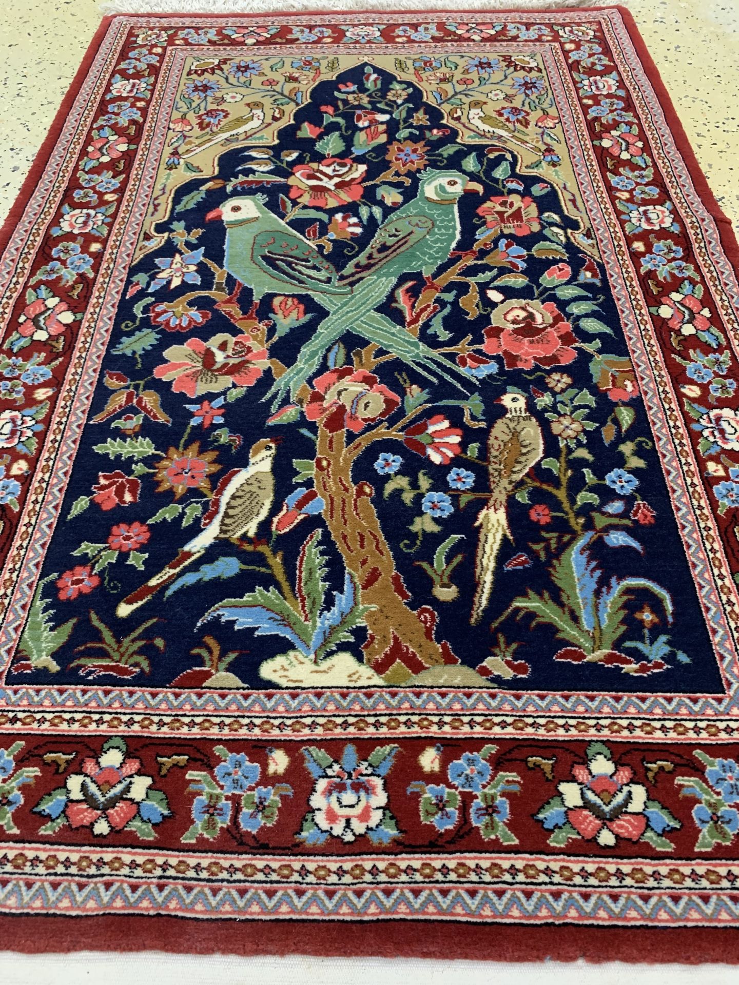 Ghom fein, Persien, ca. 50 Jahre, Korkwolle, ca. 125 x - Bild 4 aus 5