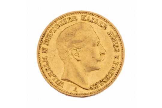 Goldmünze 20 Mark, Deutsches Reich 1902, Wilhelm II