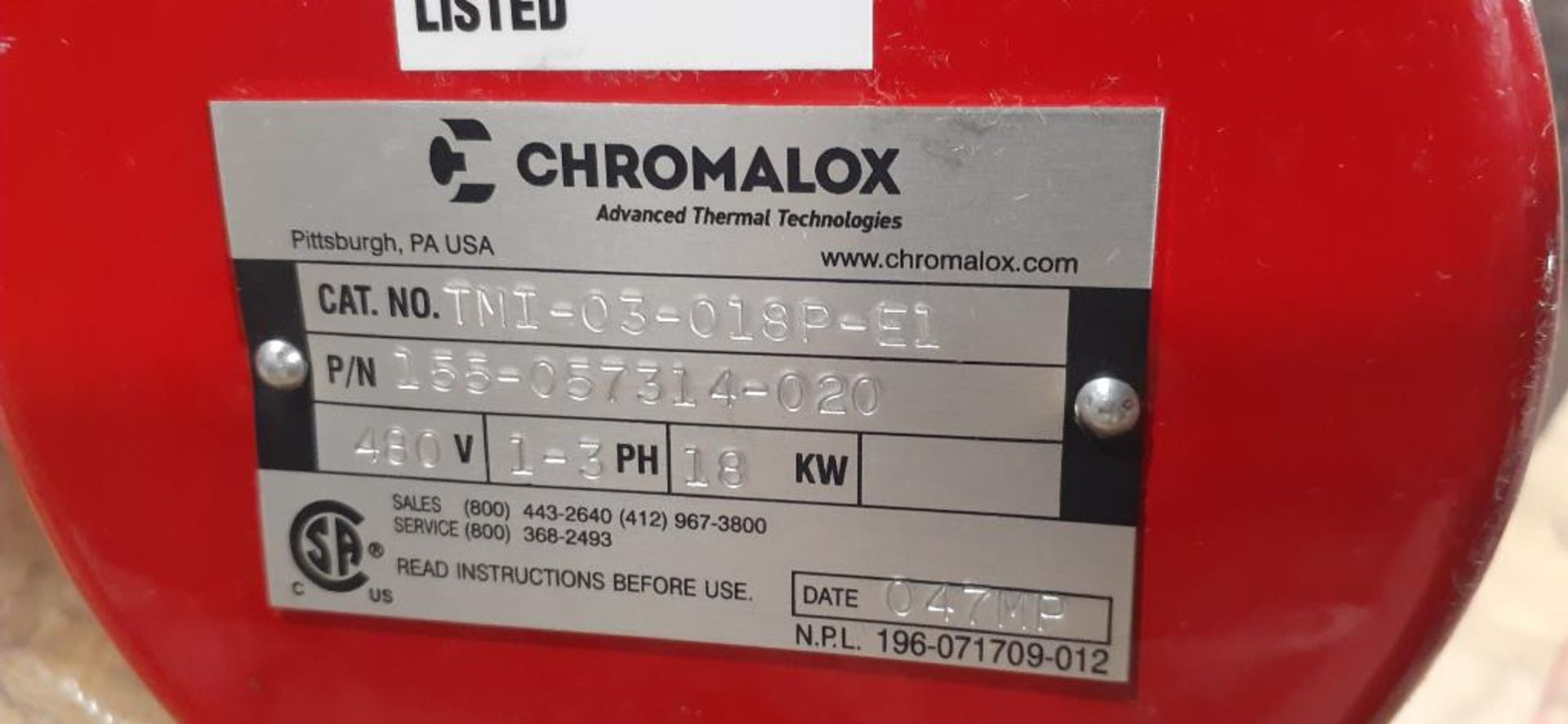 Chromalox Drum/Tank Heater - Image 3 of 4