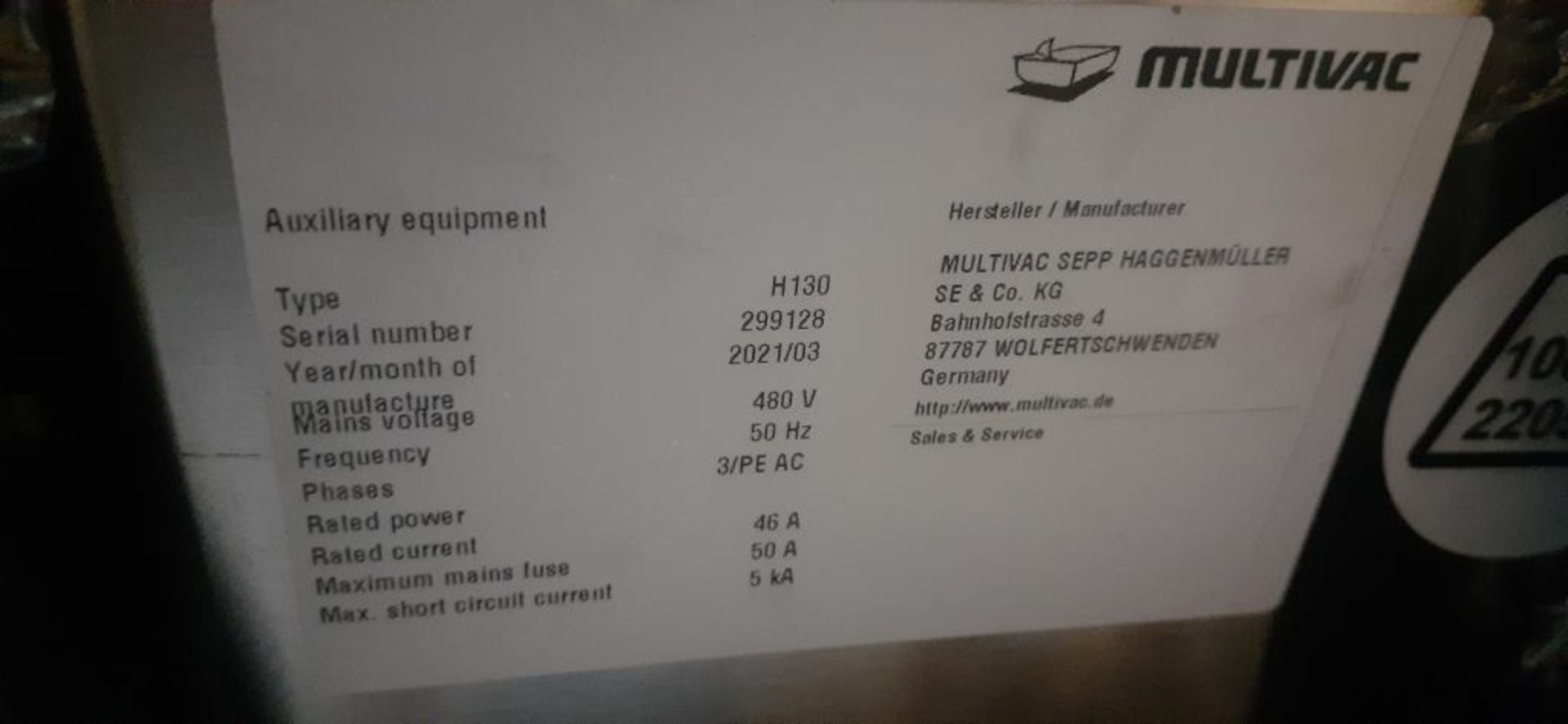 MultiVac Pick & Place Materials Handling Module - Image 12 of 13