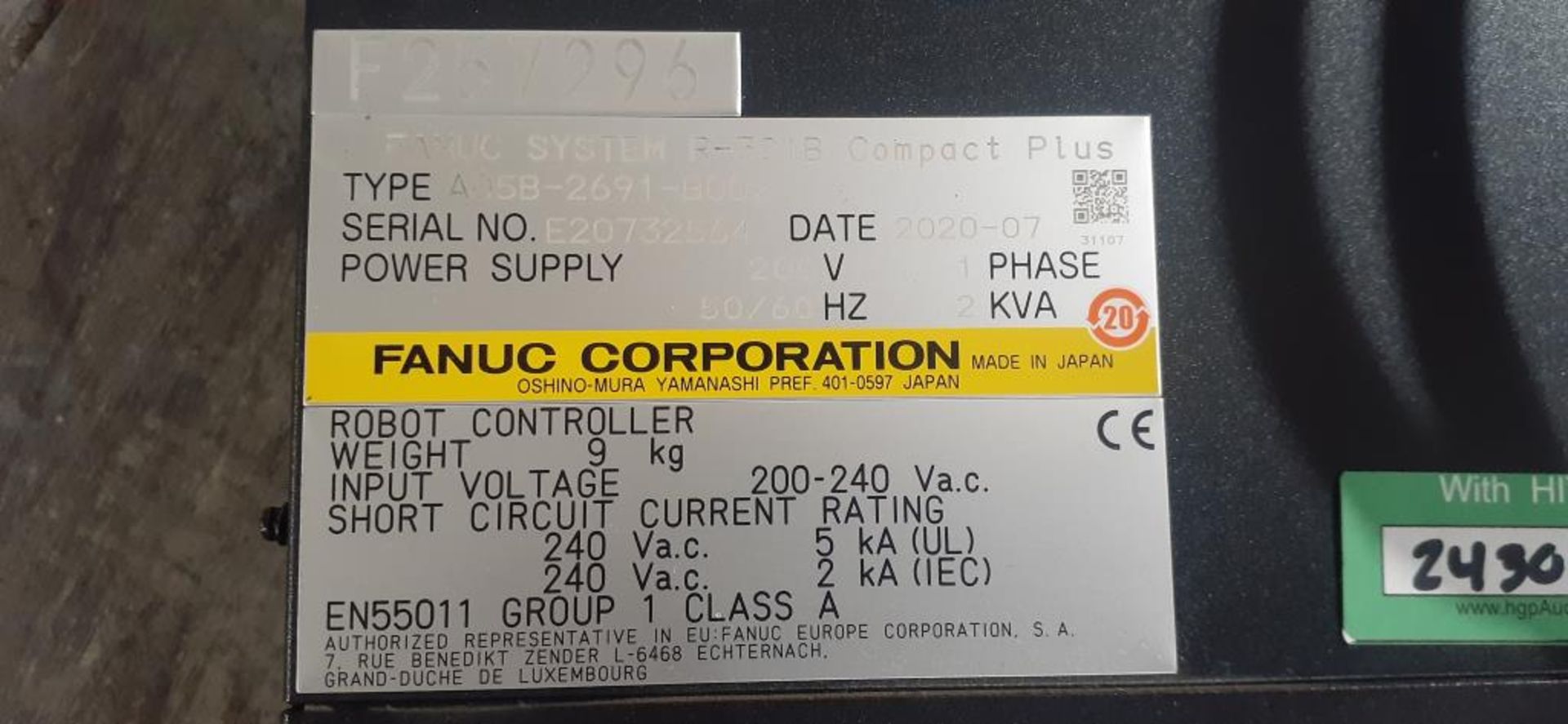 Fanuc 4-Axis SCARA Robot & R-30iB Sys. Controller - Image 7 of 8