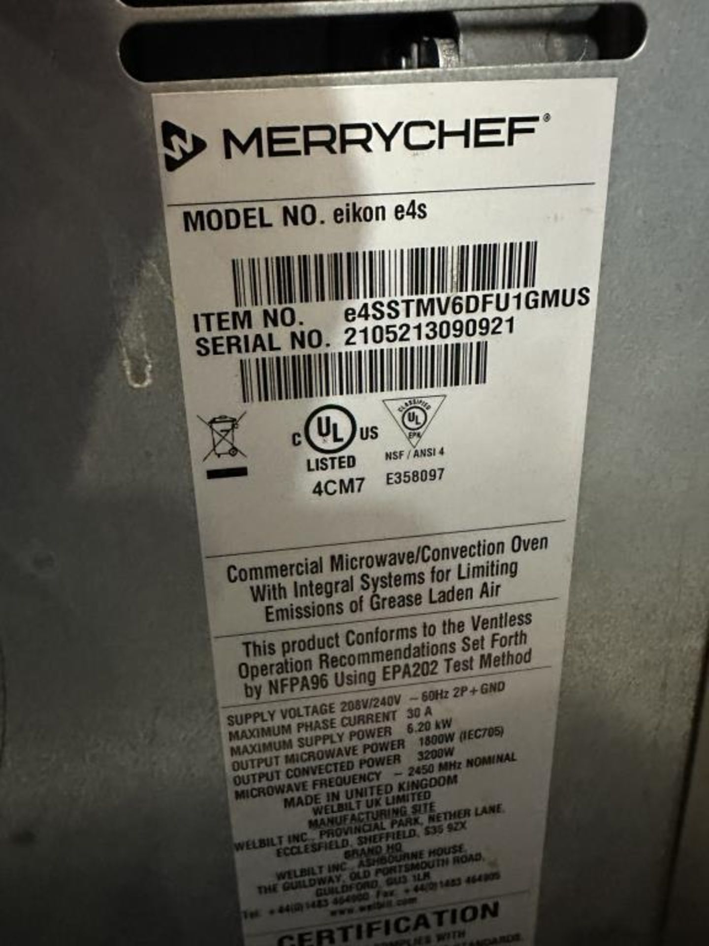 Merrychef Countertop Convection Oven - Image 4 of 6