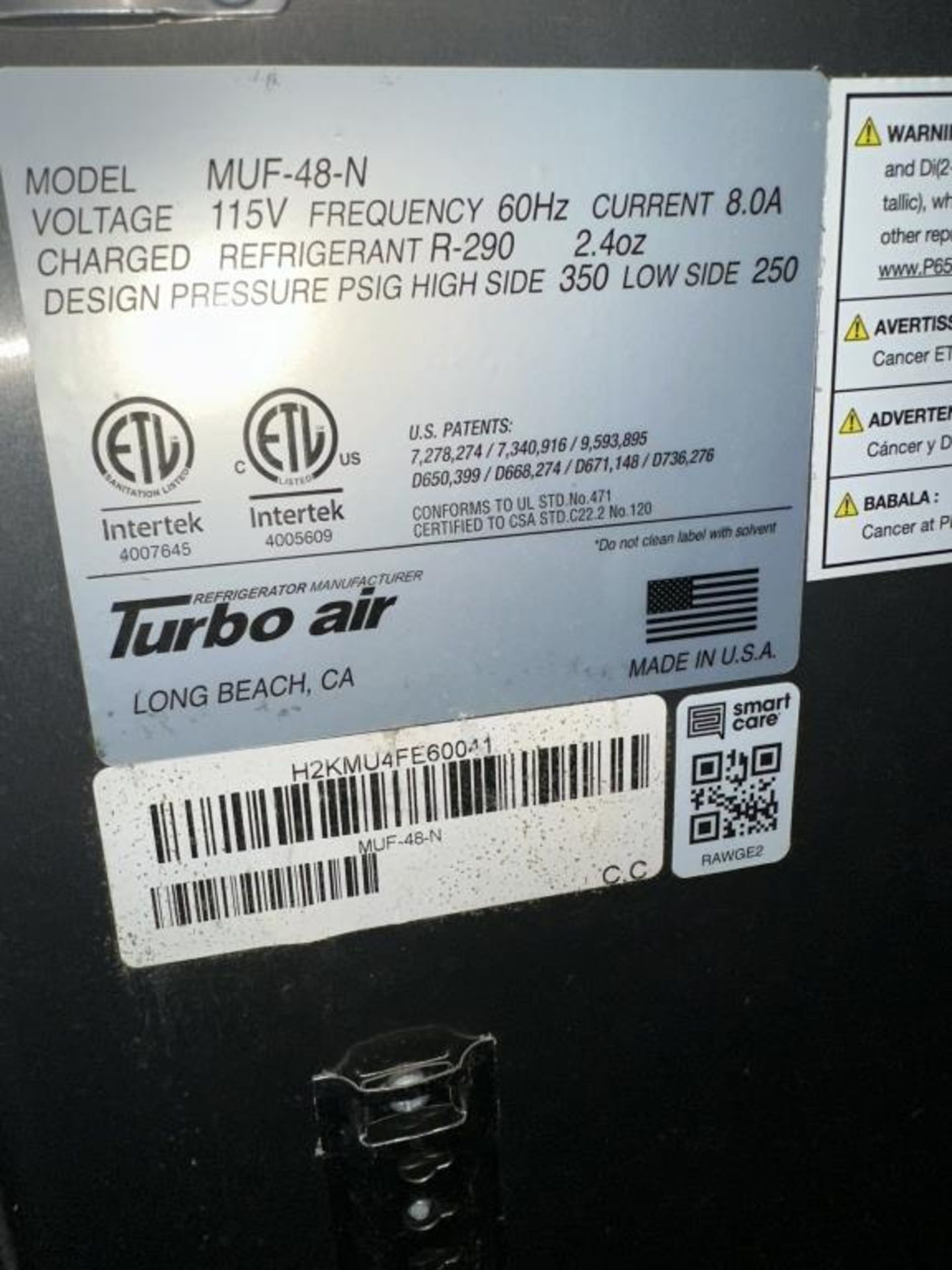Turbo Air Undercounter Freezer - Image 4 of 4