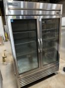 True 2-Glass Door Commercial Refrigerator
