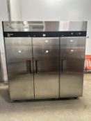 Turbo Air 3-Section Reach In Refrigerator