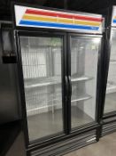 True 2-Glass Door Merchandising Freezer