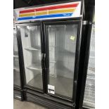 True 2-Glass Door Merchandising Freezer