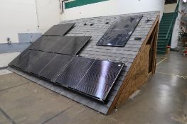 A-Frame Solar Panel Roofing Display Unit