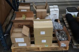 Pallet of Assorted Solar Panel Mounting Hardware