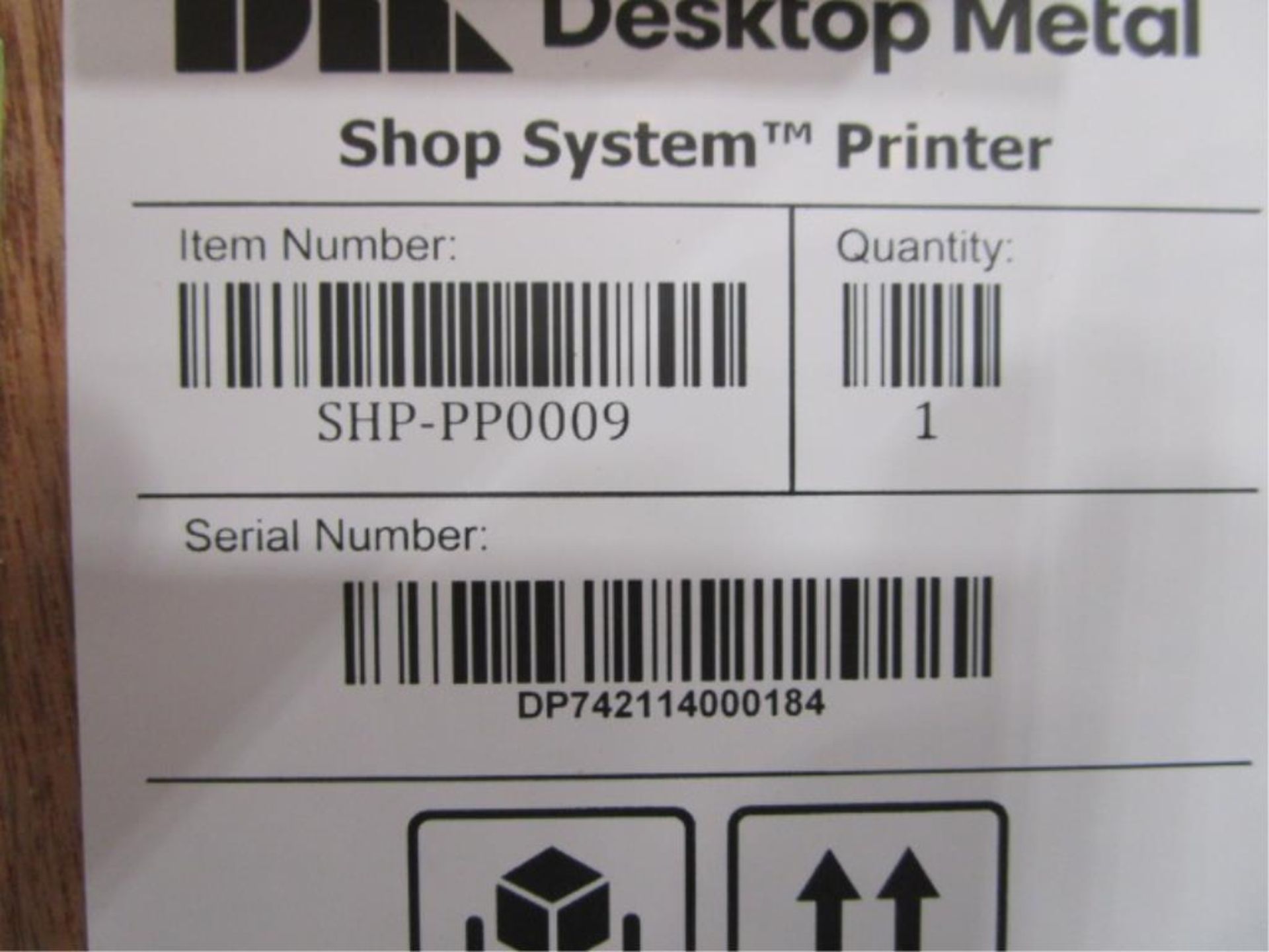 Desktop Metal SHP-PP0009 Shop System Printer (New/Unused) - Image 3 of 5