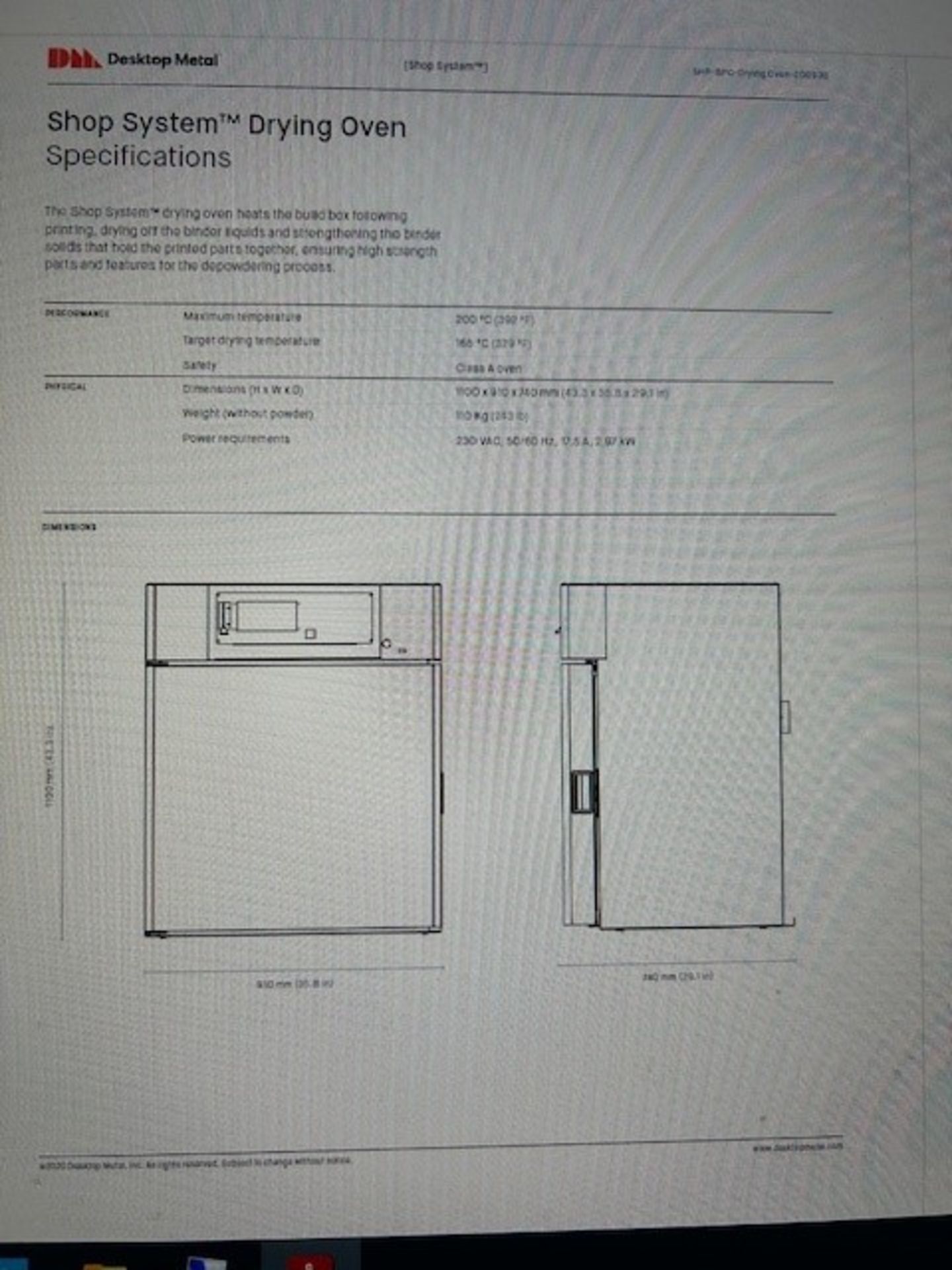 SHP-PC0001 Drying Oven - Image 5 of 5