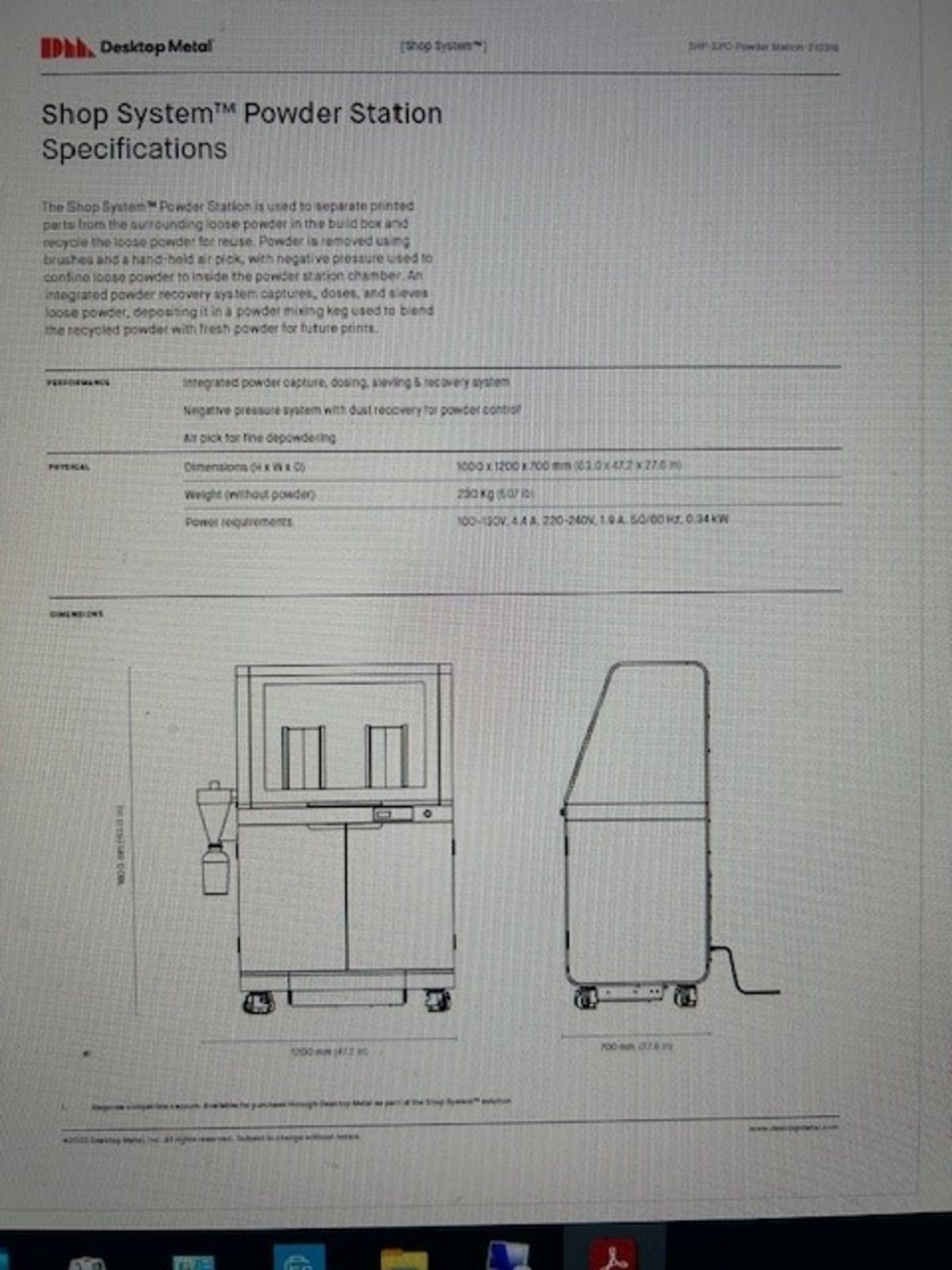 Shop System SHP-PD0001 Powder Station - Image 4 of 4