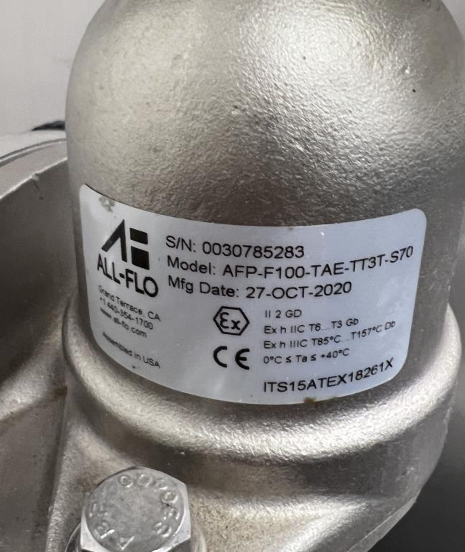 All-Flo AFP-F100-TAE-TT3T-S70 Diaphragm Pumps - Image 3 of 3