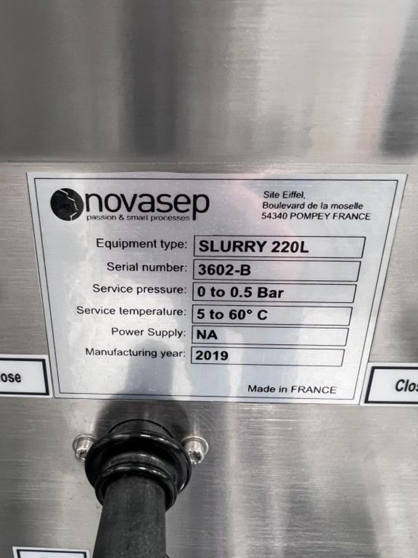 Novasep Slurry 220L Slurry Skid - Image 7 of 10