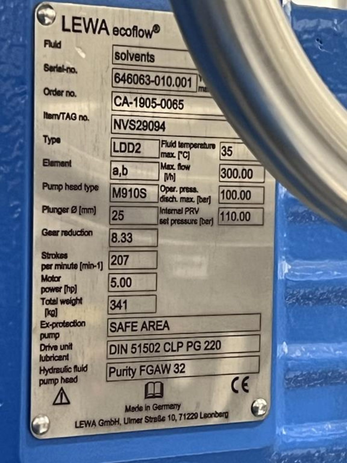 Novasep Hipersep L Pump Skid W/ Electrical Panel - Image 37 of 46