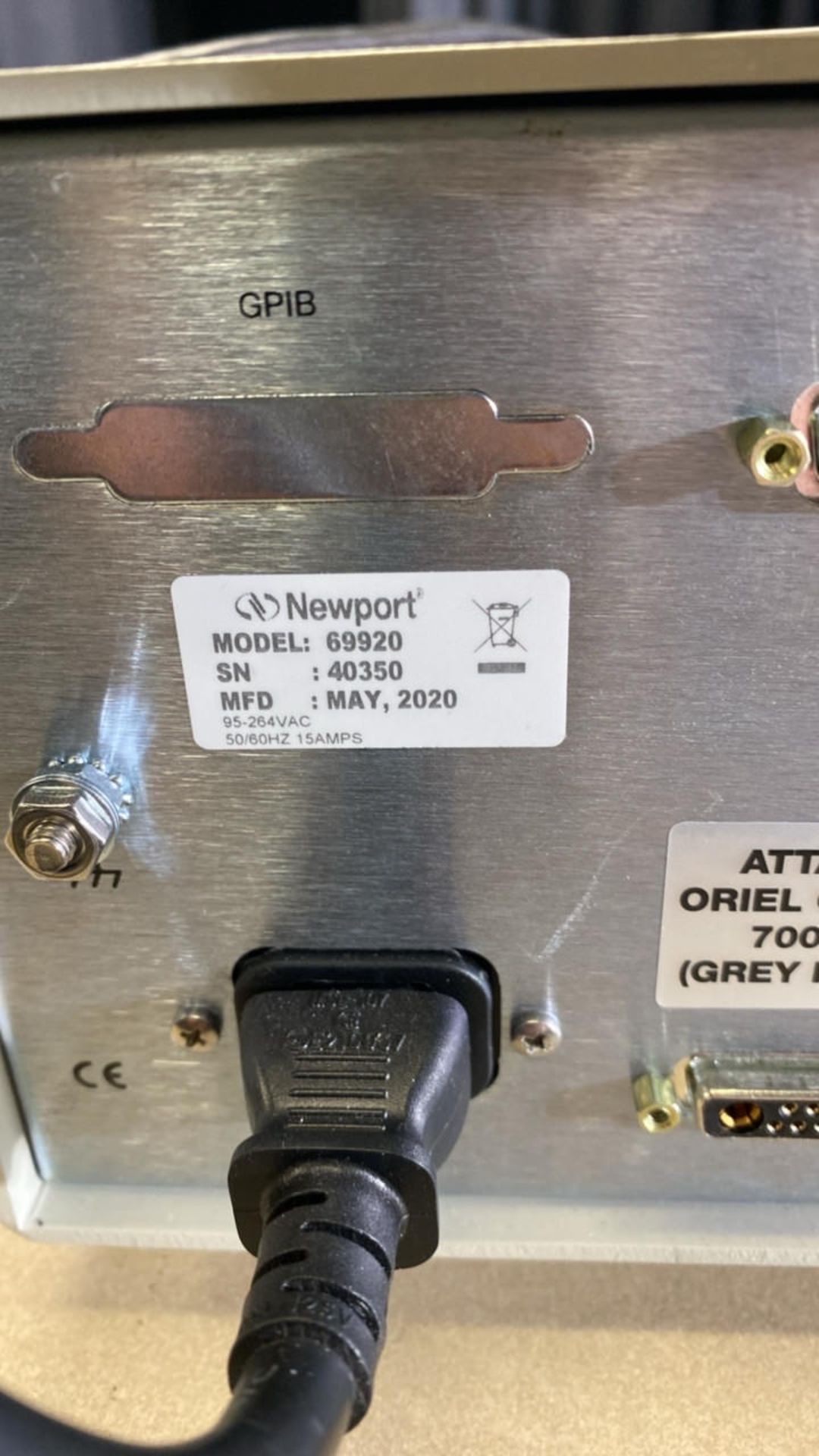 Newport Xenon Lamp & Power Supply - Image 8 of 8