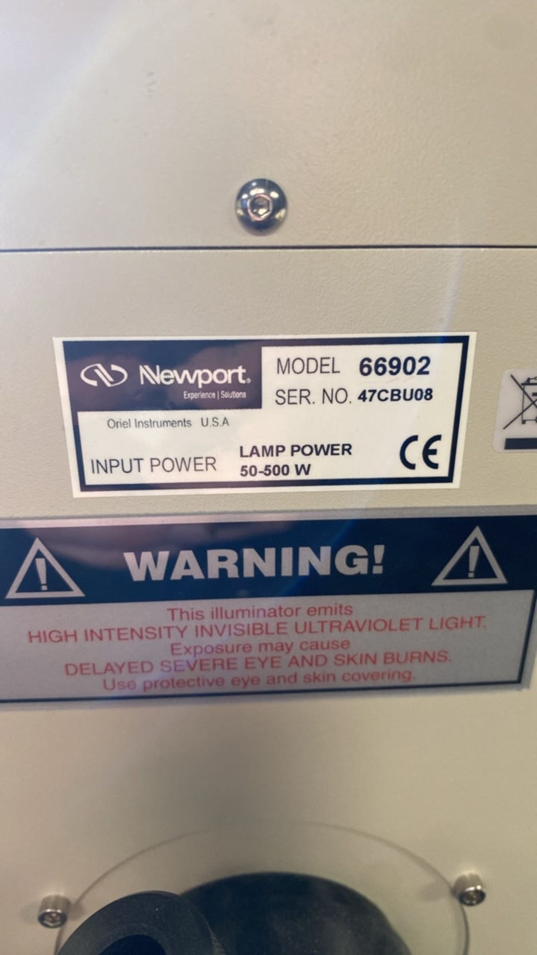 Newport Xenon Lamp & Power Supply - Bild 3 aus 8