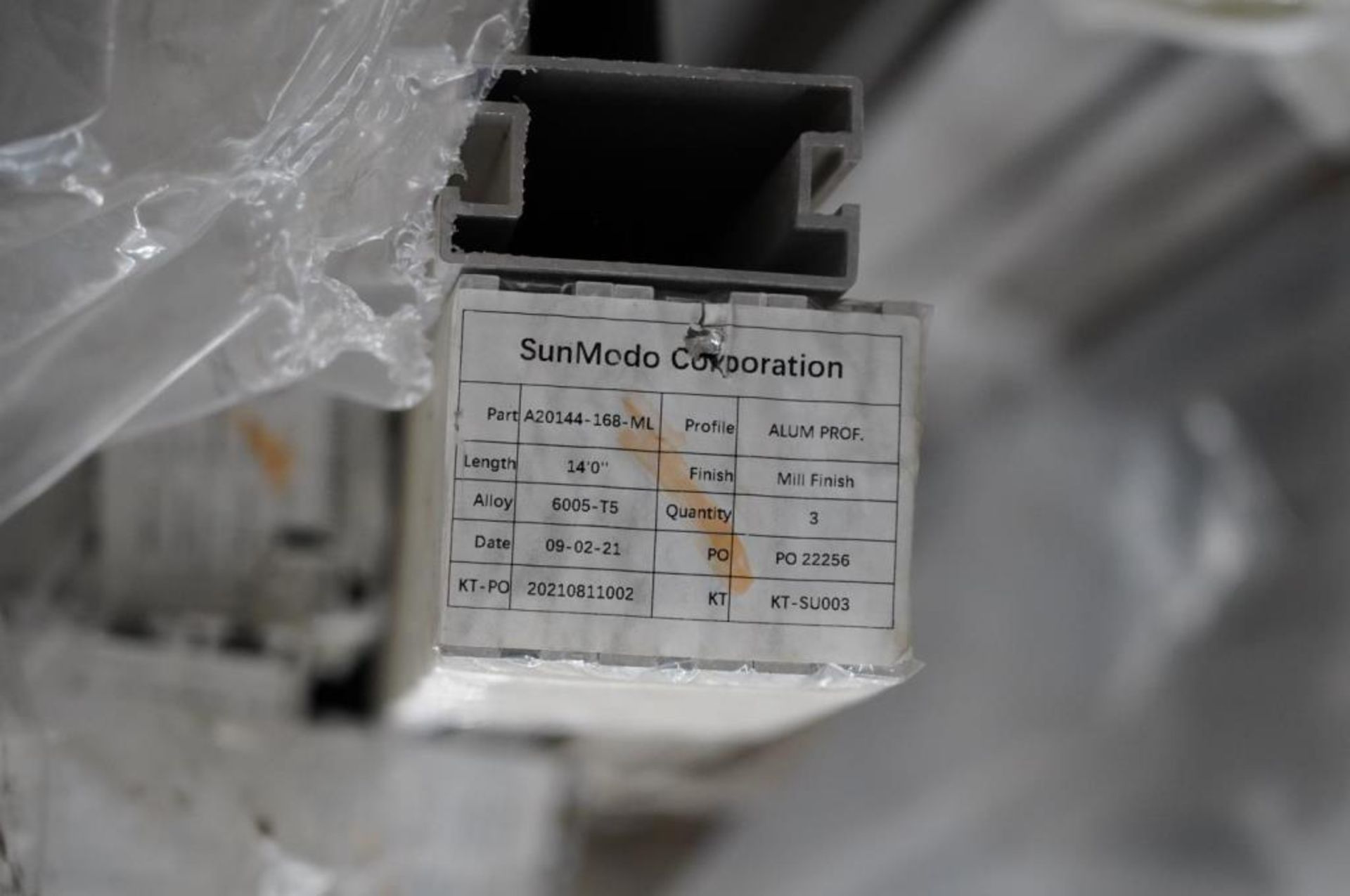 Sunmodo Click Fit Rail Extrusion Profiles - Image 6 of 8