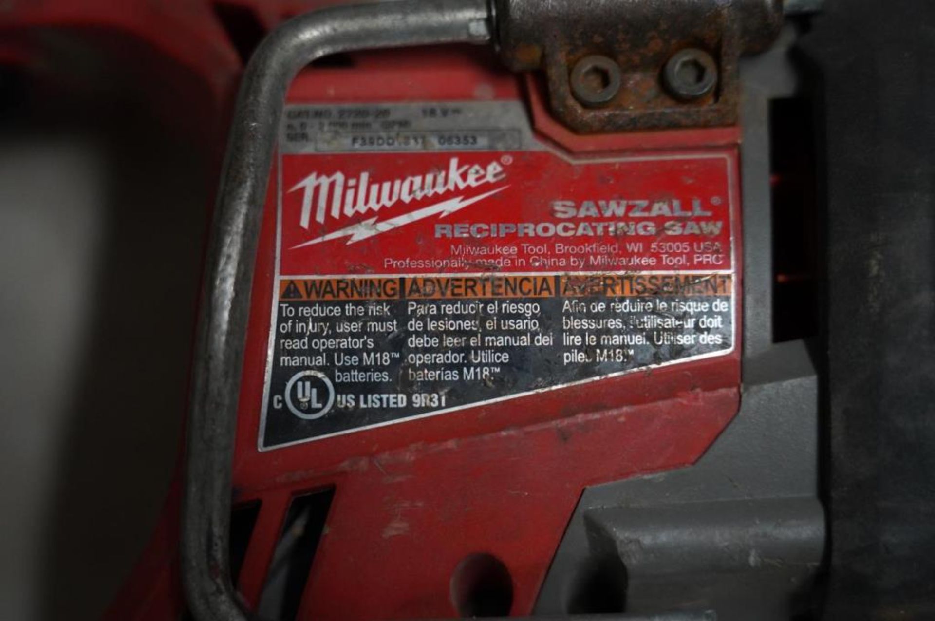 Milwaukee/ Tool Shop Sawzall Reciprocating Saws - Bild 5 aus 7