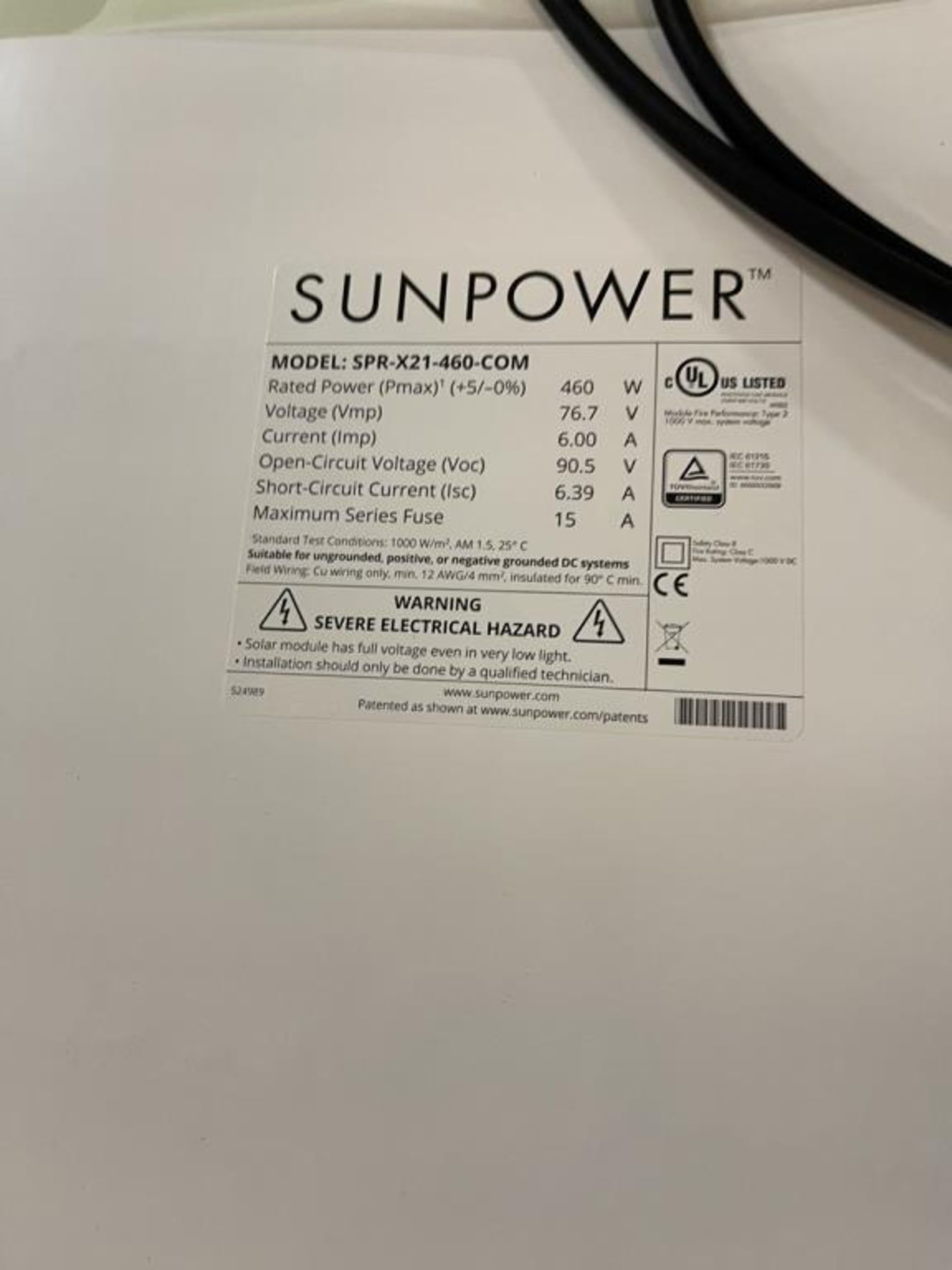 Sunpower Solar Panels - Image 3 of 3