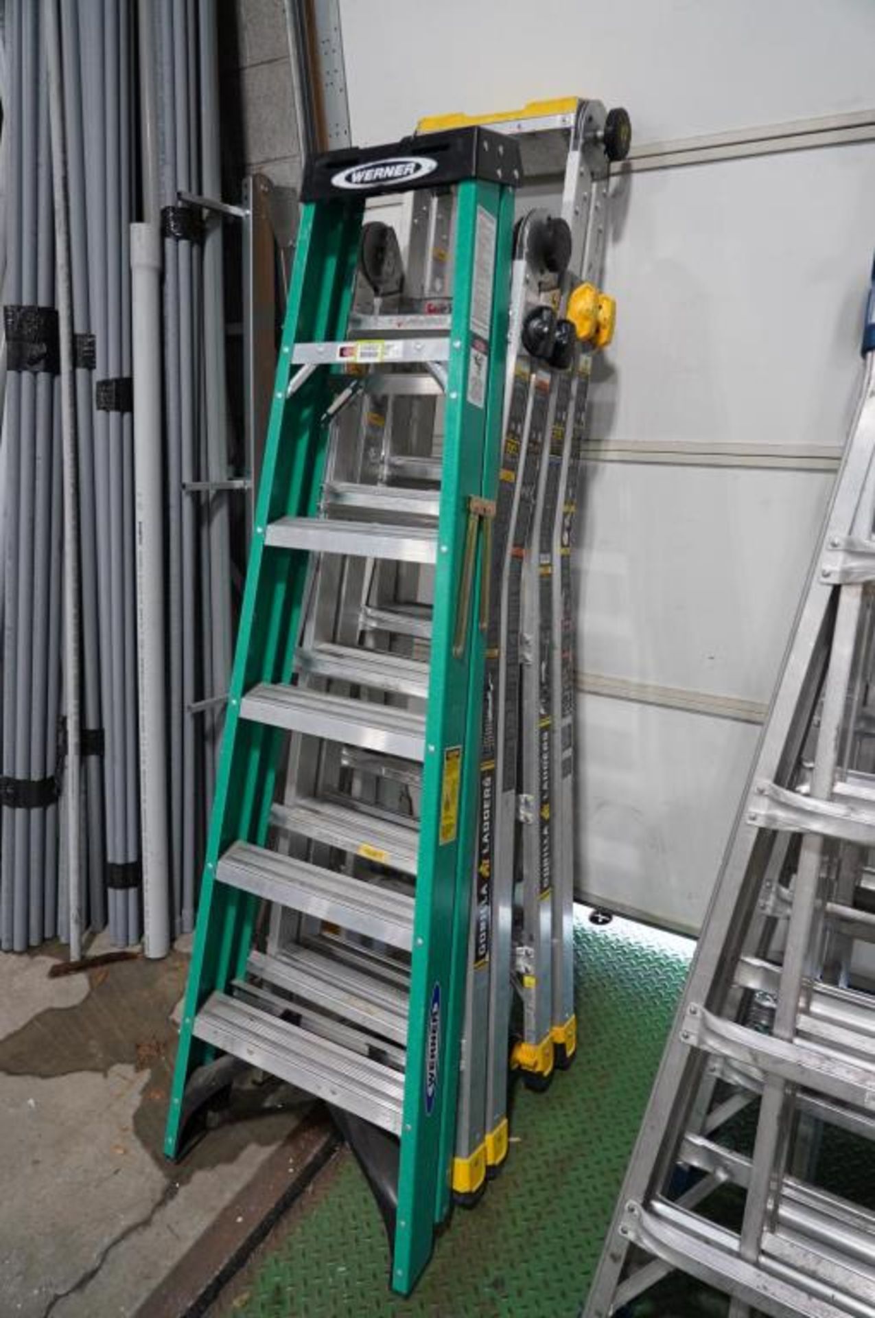25 Ft Multi Position Pro Aluminum Ladders