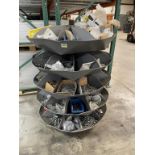 Revolving Parts Storage Bin W/ Contents