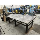 8 ft. x 3 ft. Steel Table with Wilton 1780 Vise