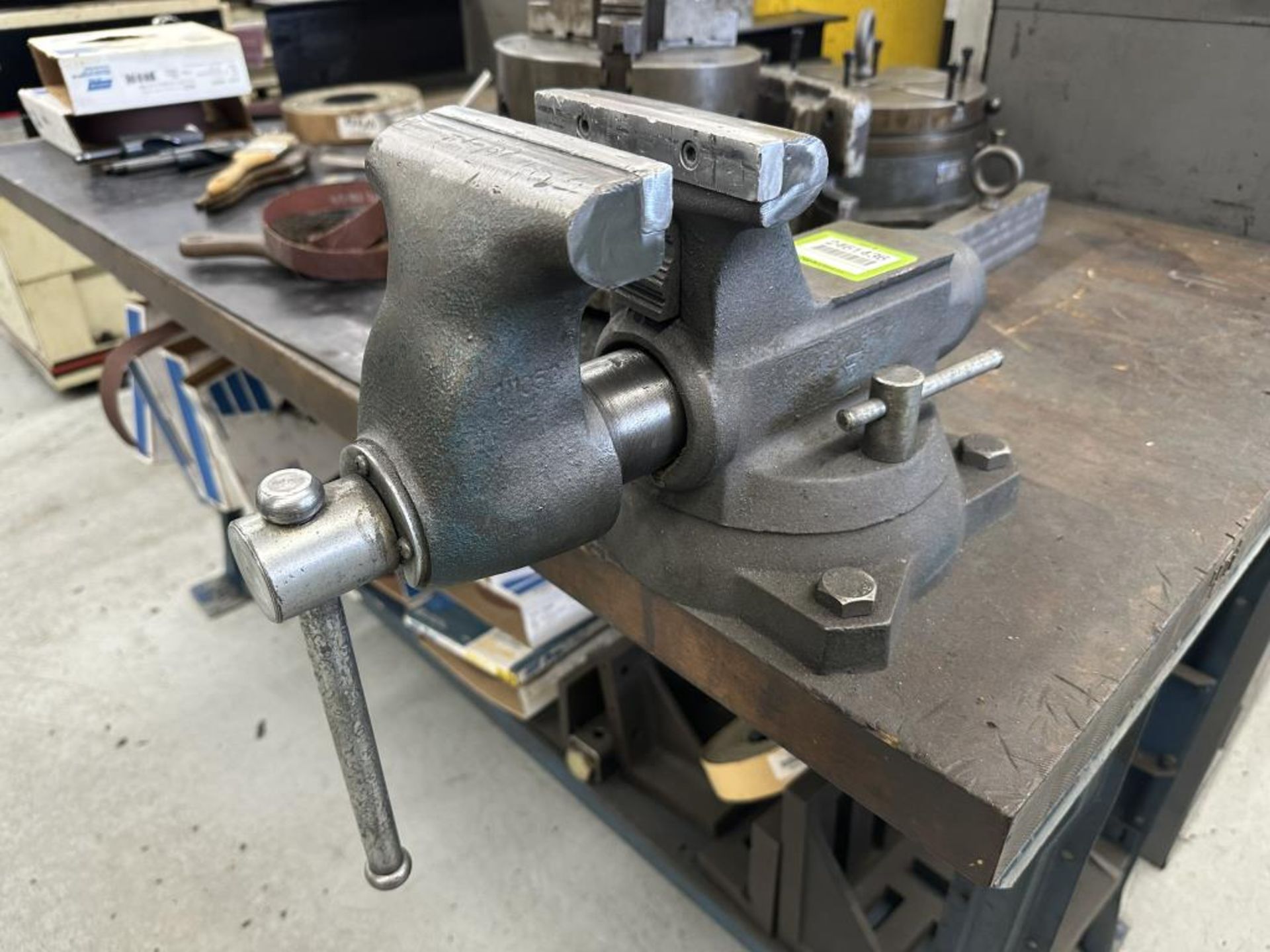 Wilton 5" Bench Vise with Bench - Image 2 of 3