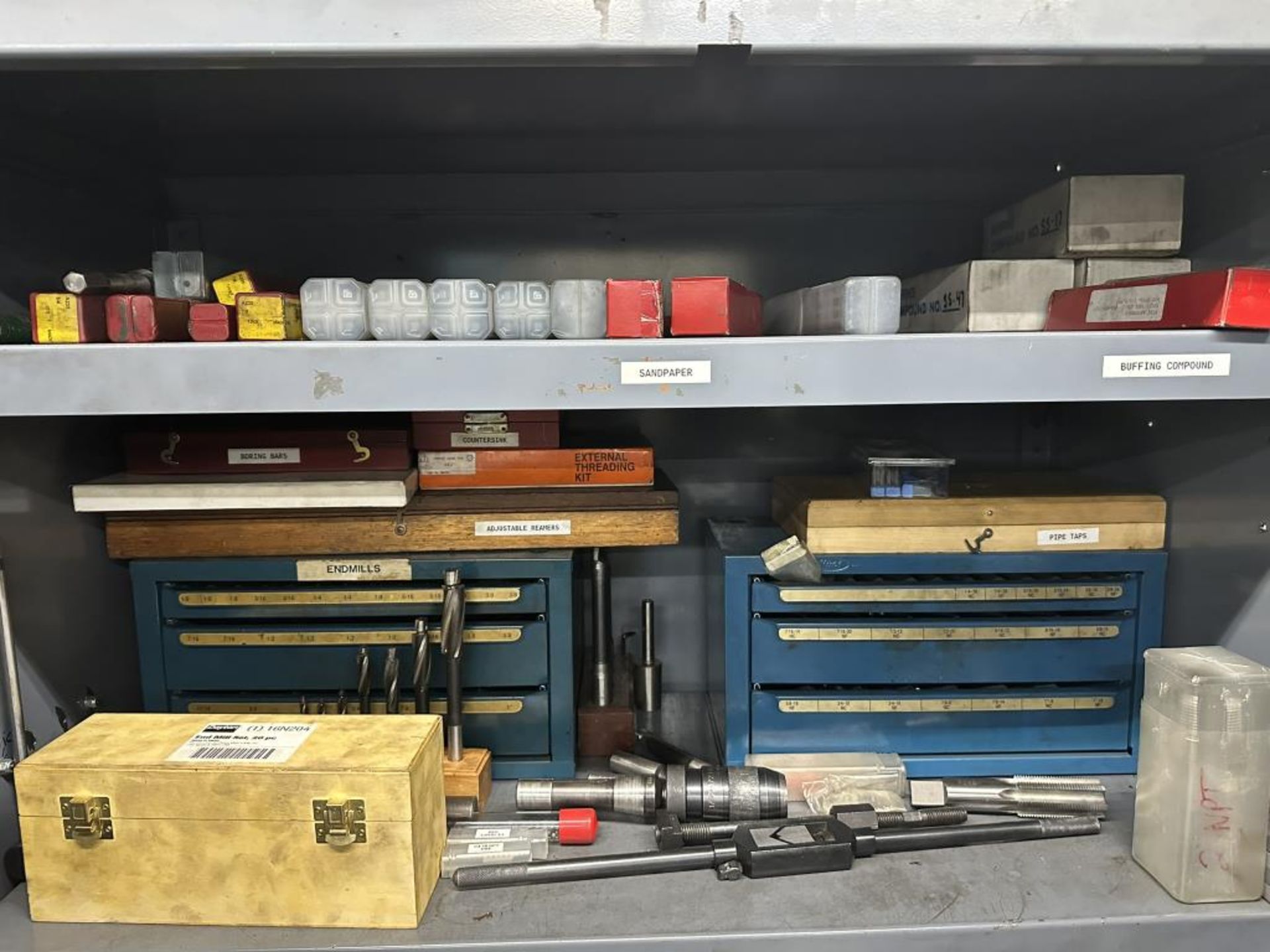 Mill/Lathe Cabinet with Contents - Image 5 of 12
